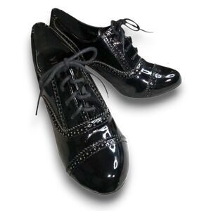 Vivacouture Black Patent Leather Heels